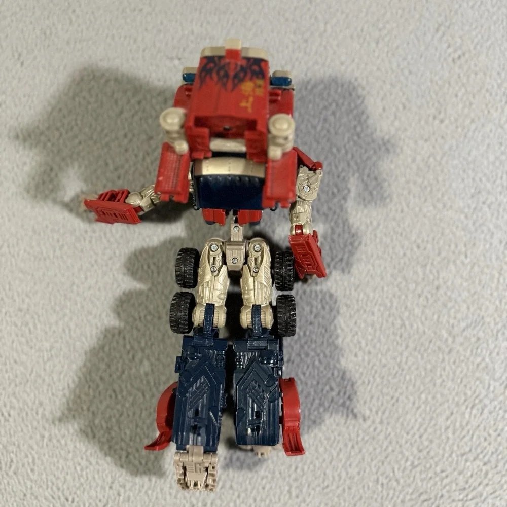 Transformers Movie ROTF Voyager Class Optimus Prime Twin Blaster 2008 Incomplete